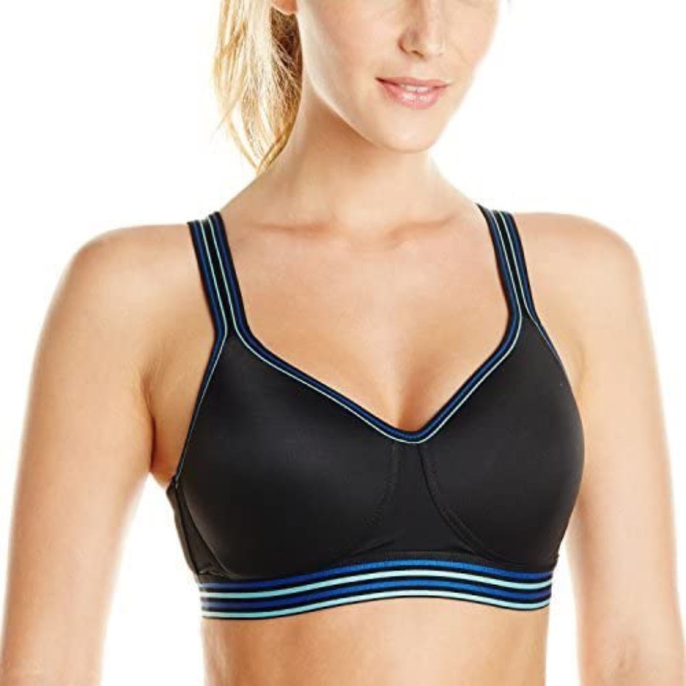 NEW SIZE 34D PADDED NON WIRED WIRE FREE SPORTS BRA